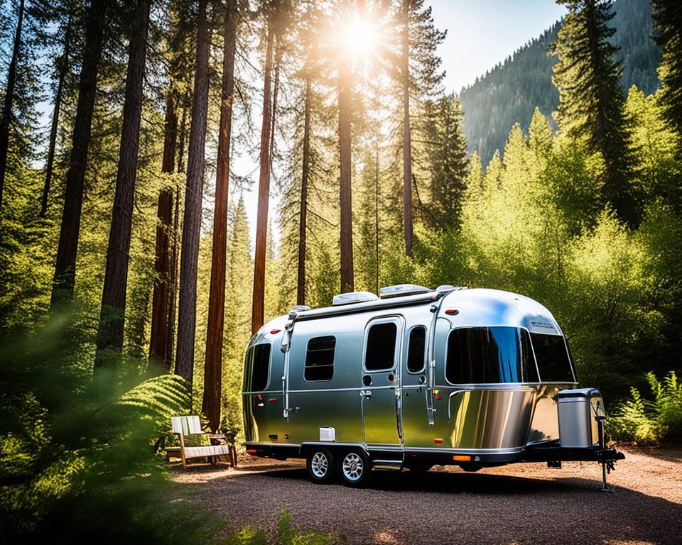 Airstream RV trailer for remote work