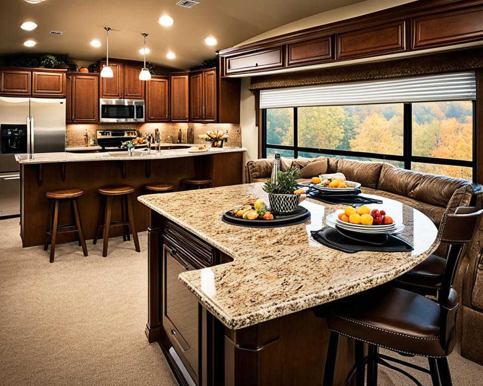 Center Island Impact on Fifth Wheel Living Spaces