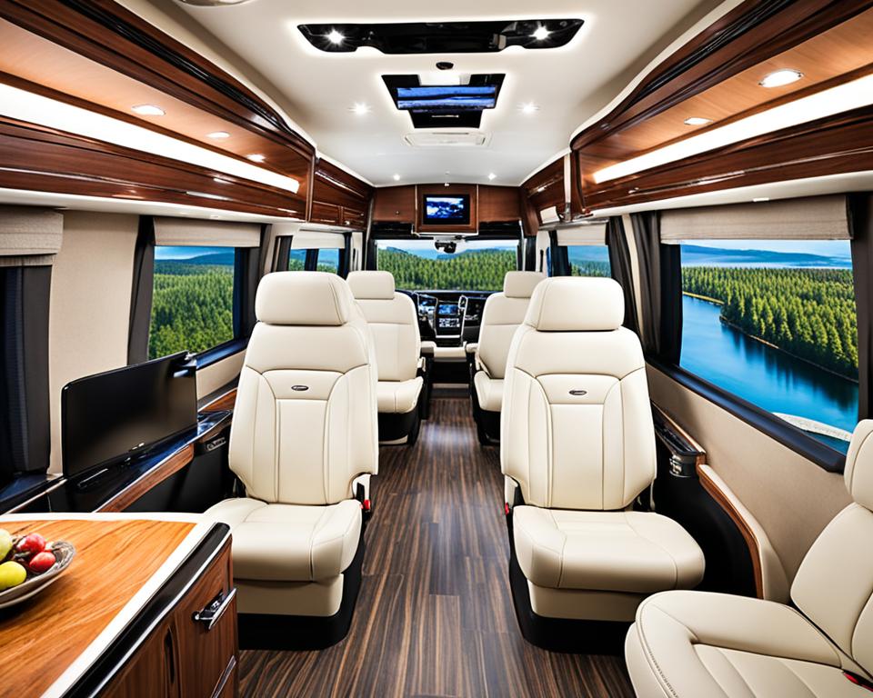 Elegant Leisure Travel Van Interior Design