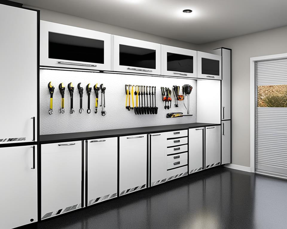 Front garage cabinets