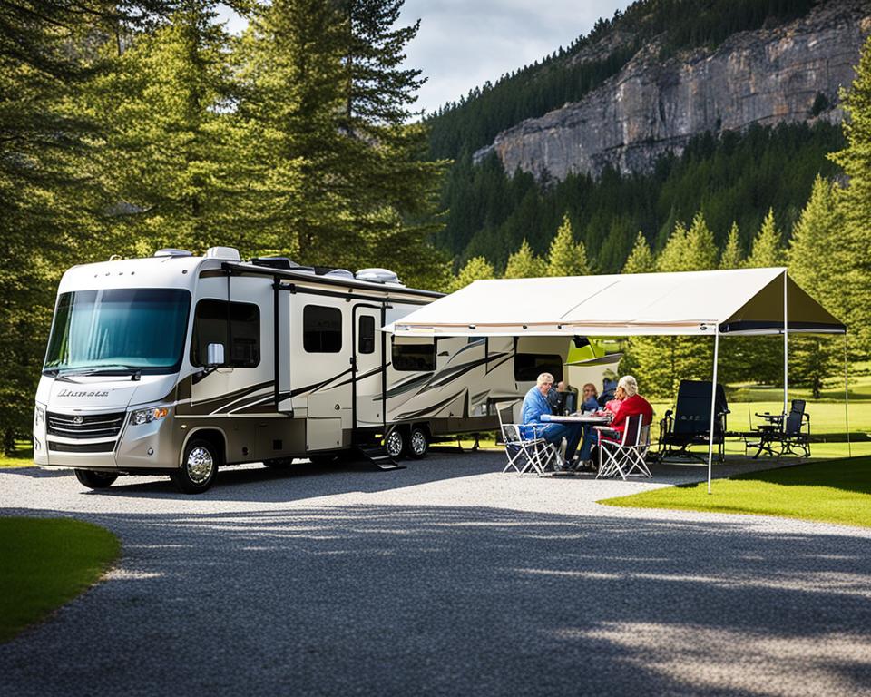 Holiday Rambler Admiral rv setup