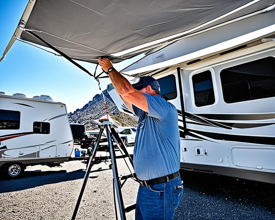 Quick fixes for RV awning tears