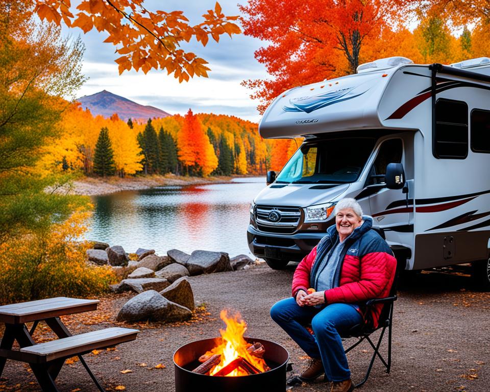 RV camping during shoulder seasons