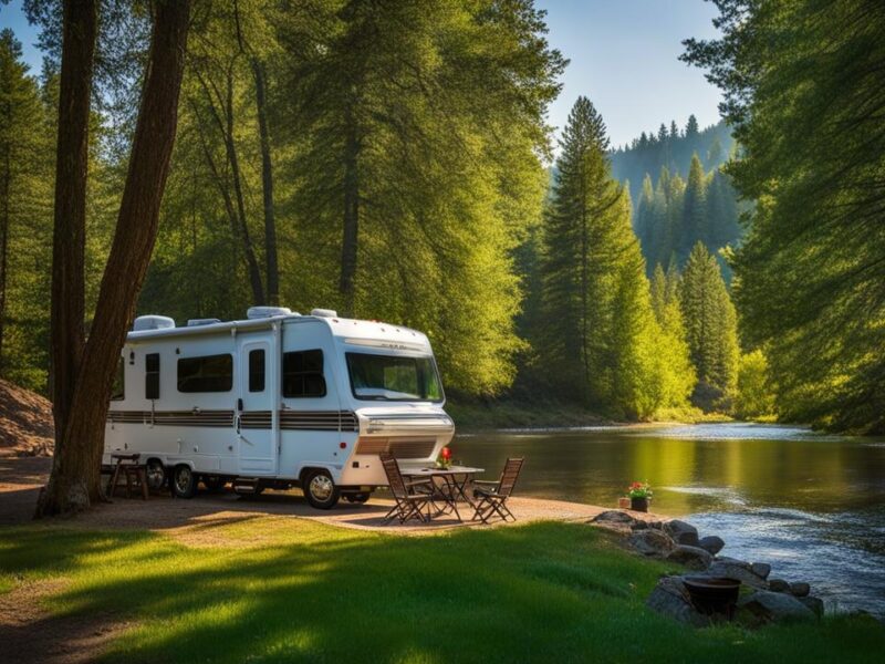 RV camping off the beaten path