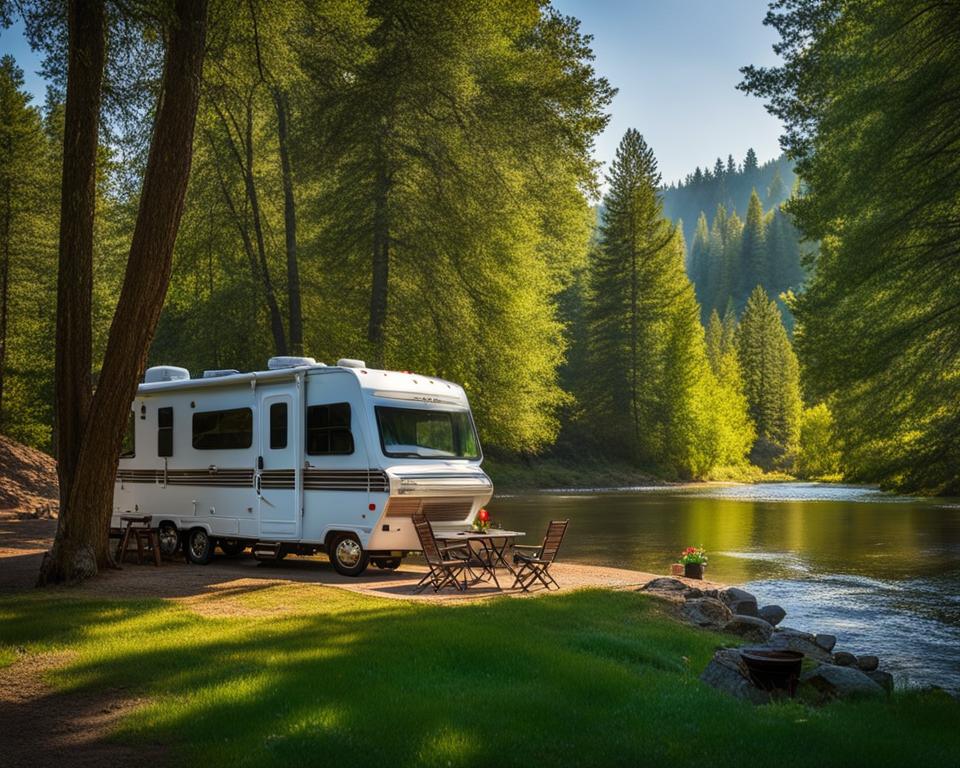 RV camping off the beaten path