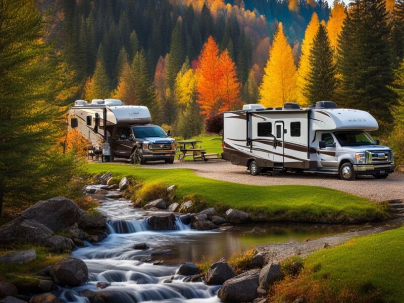 RV camping with full hookups