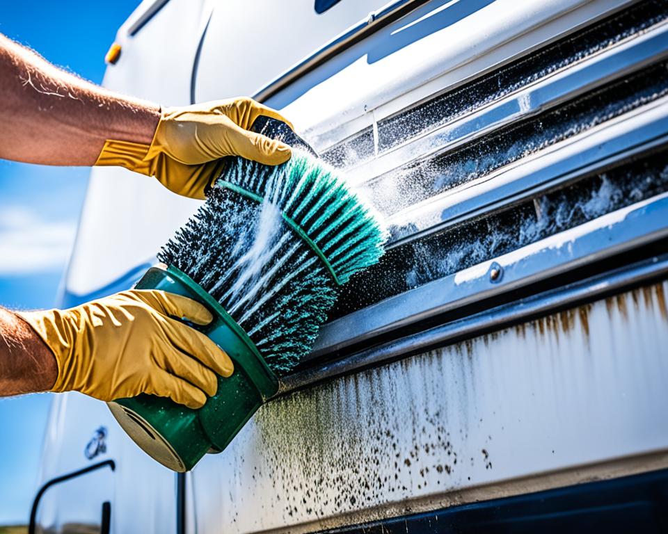 RV exhaust system cleaning