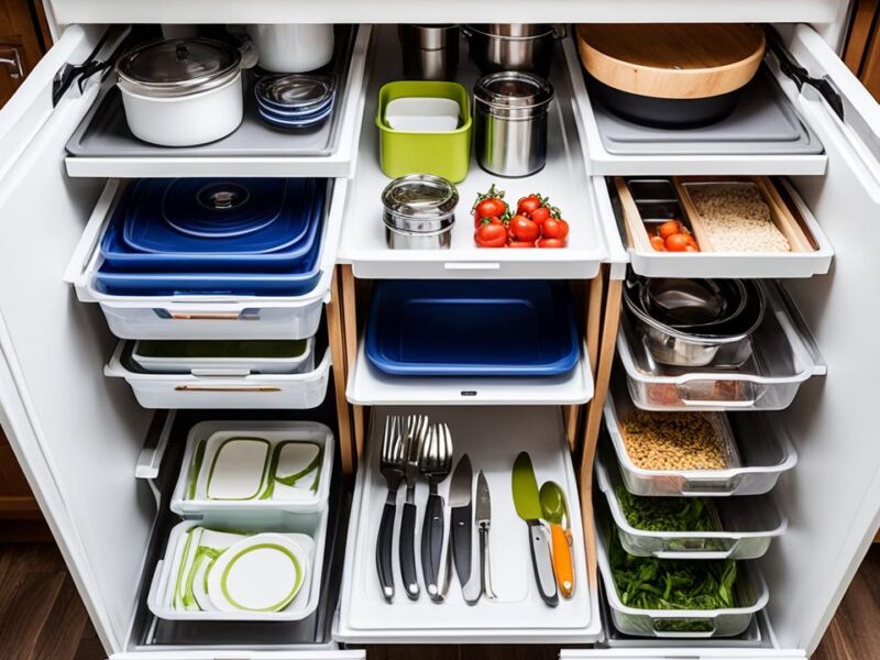 RV kitchen organization hacks