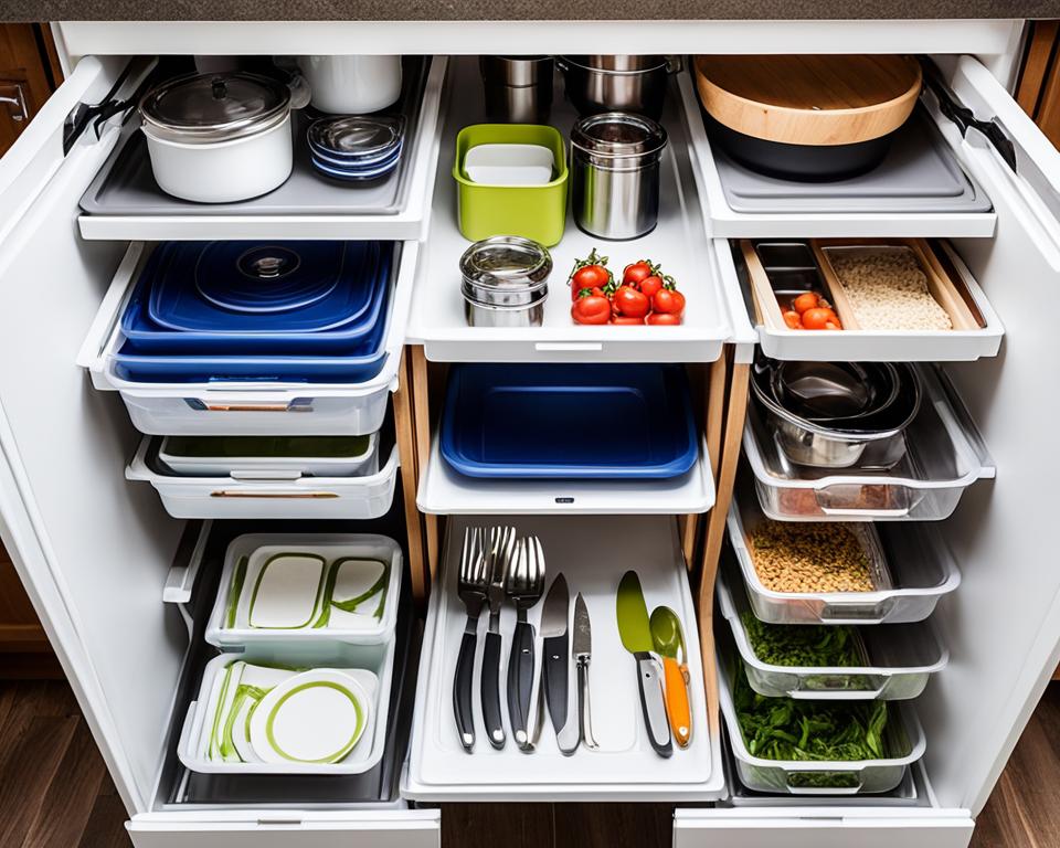 RV kitchen organization hacks