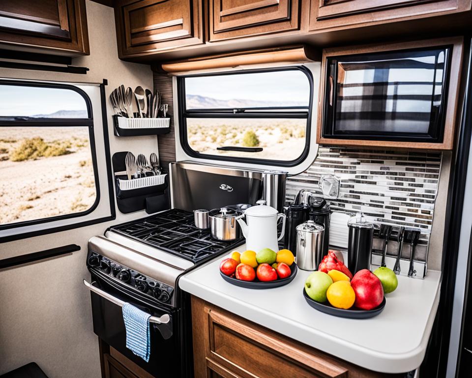 RV kitchen space optimization