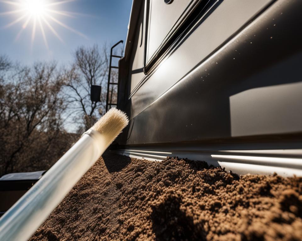 RV roof cleaning