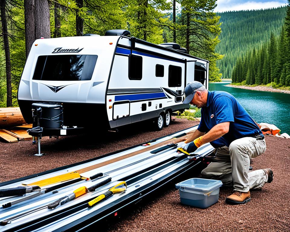 RV slide-out maintenance steps