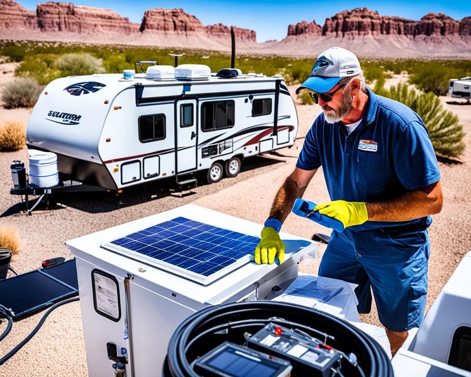 RV solar system maintenance