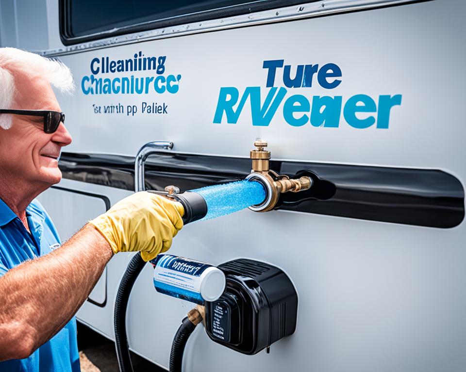 RV water system sanitizing