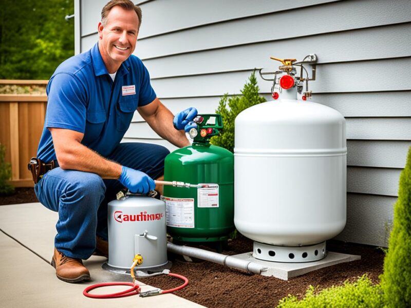 Safe propane system maintenance