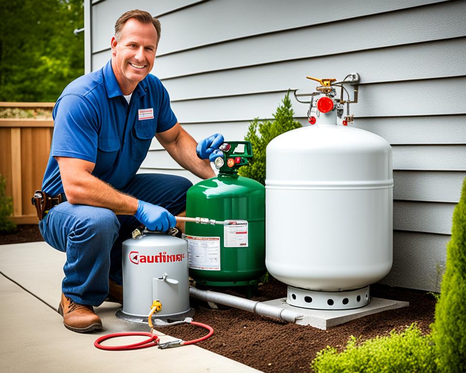 Safe propane system maintenance