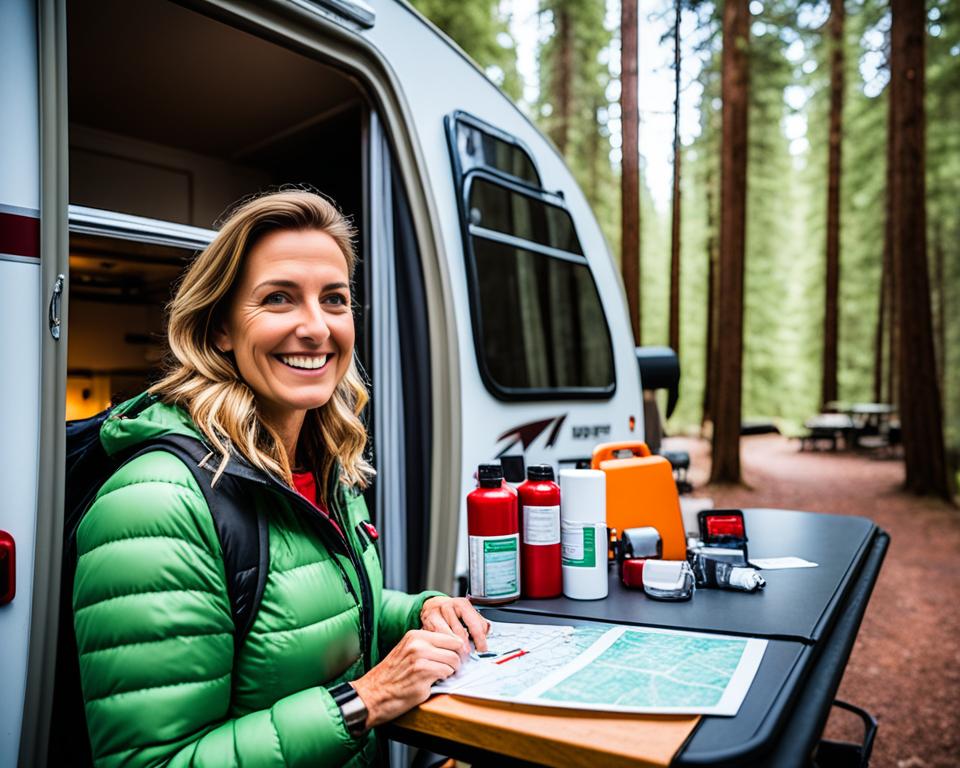 Safety tips for women traveling alone in an RV