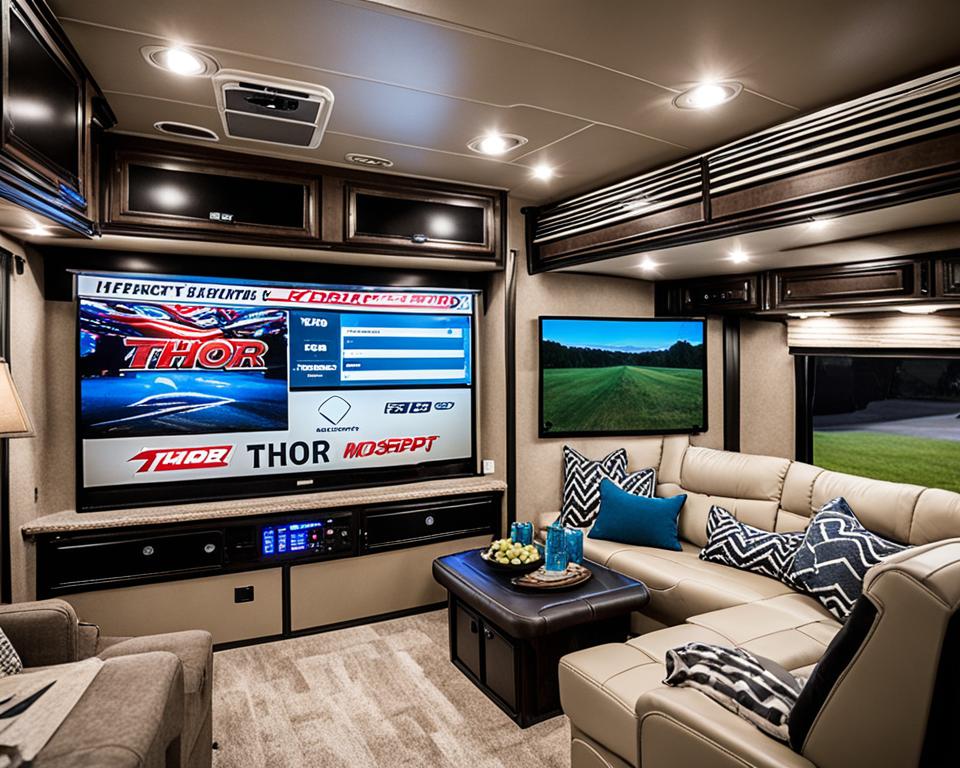 Thor Motor Coach Windsport RV Technology and Entertainment