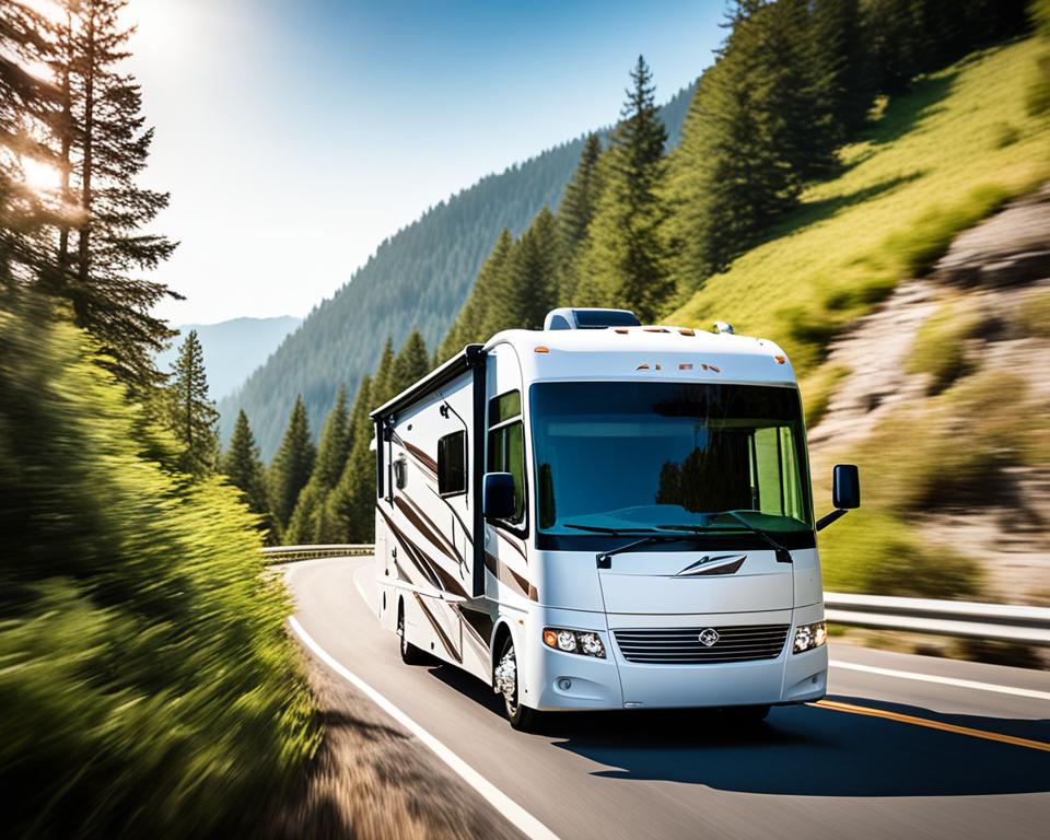 Tiffin Allegro Bus Class A Motorhome on the Road