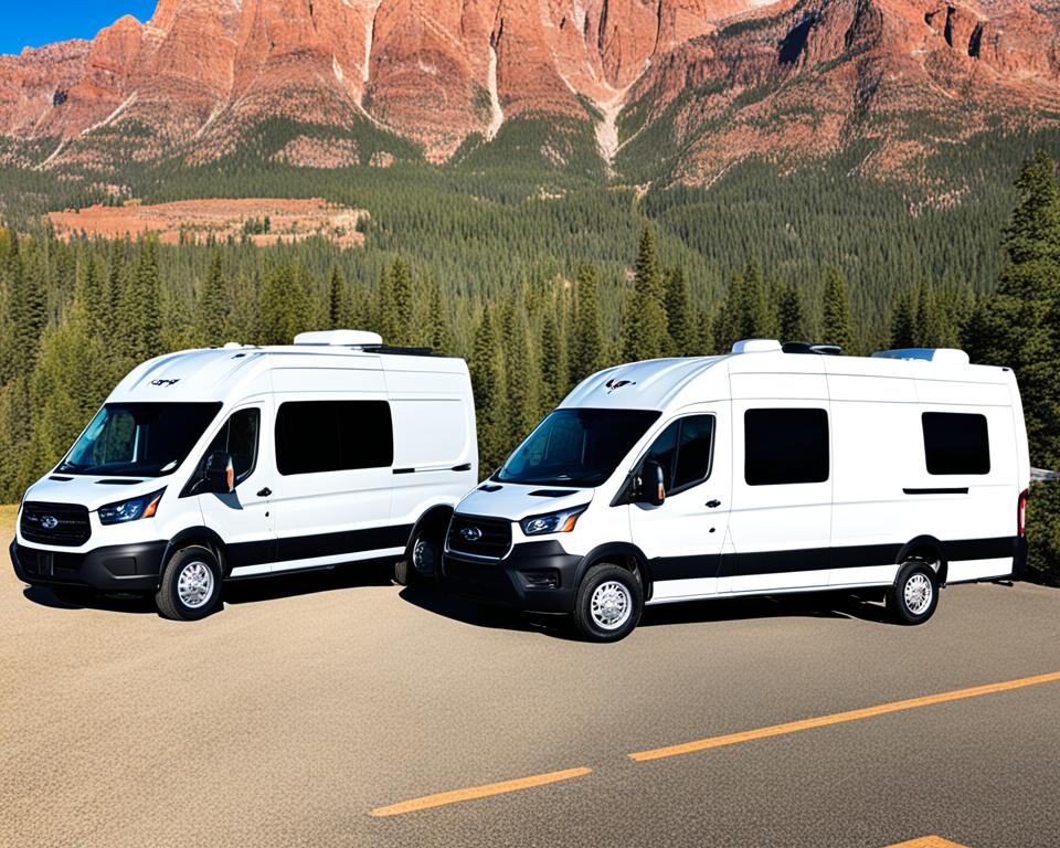 Unity Leisure Travel Vans Models Comparison