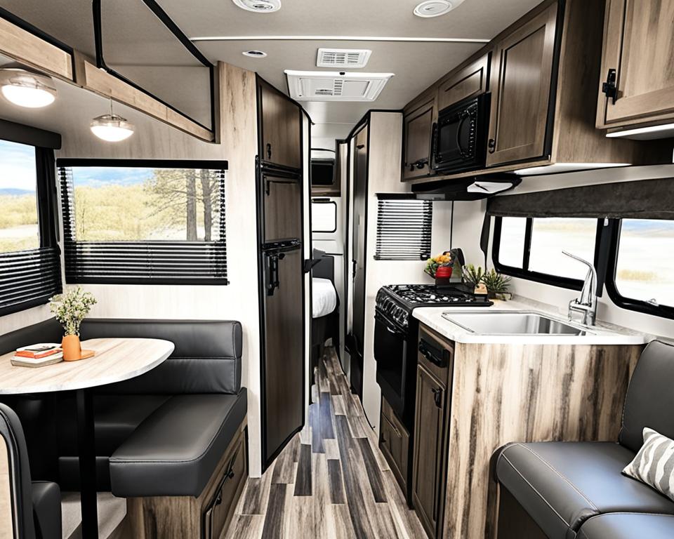 Winnebago Micro Minnie Trailer Interior