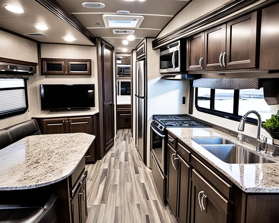 Durango Fifth Wheel kitchen and appliances